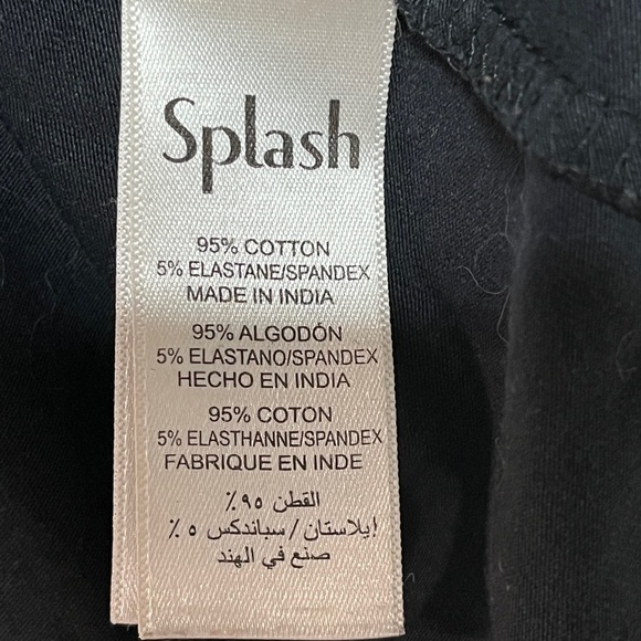 ZYNC Basics by Splash Black Long Sleeve Cotton Top - Size S - Picture 5 of 10